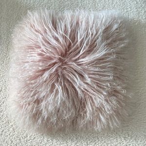 West Elm Mongolian Lamb Pillow